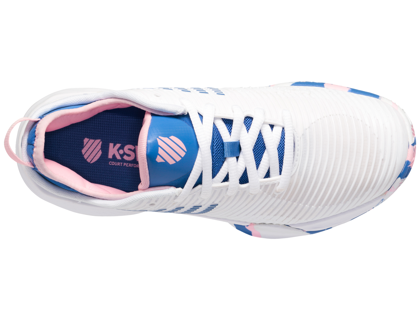 96617-969-M | HYPERCOURT SUPREME HB | WHITE/STAR SAPPHIRE/ORCHID PINK