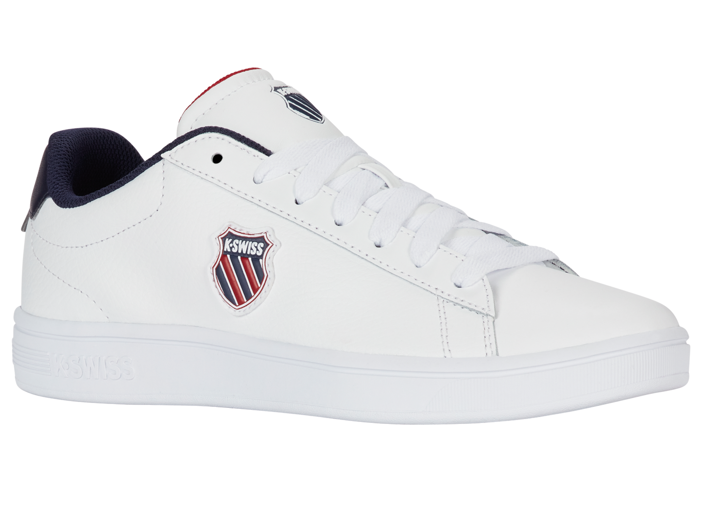 04412-983-M | COURT SHIELD II | WHITE/PEACOAT/SAMBA RED