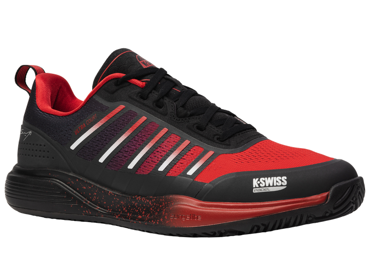 04436-927-M | ULTRA COURT PADEL | BLACK/ANTHRACITE/SANYO RED