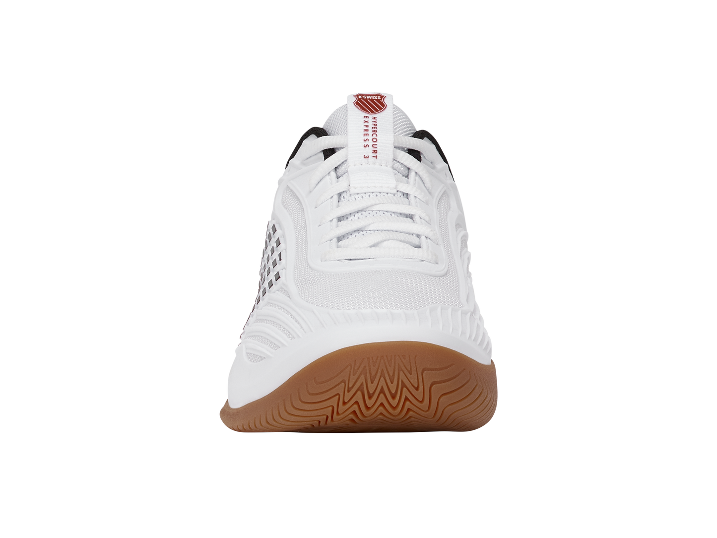 04607-104-M | HYPERCOURT EXPRESS 3 INDOOR | WHITE/BLACK/HIGH RISK RED