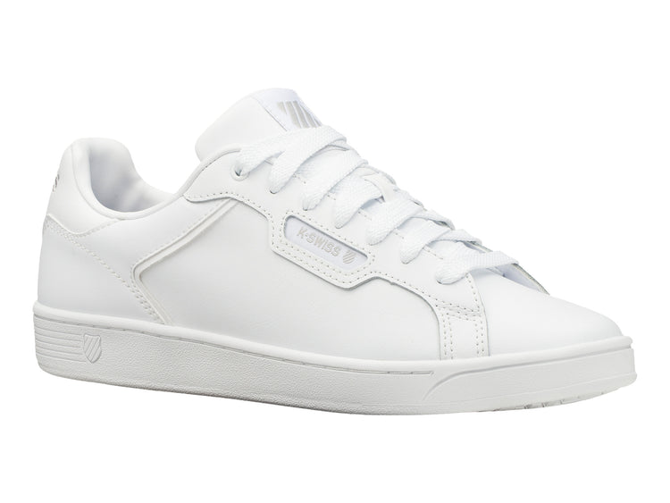 06347-141-M | MENS CLEAN COURT II CMF | WHITE/WHITE/GULL GRAY