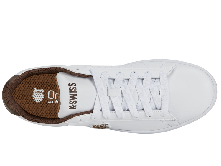 06599-919-M | COURT SHIELD | WHITE/TOASTED COCONUT/CHOCOLATE BROWN