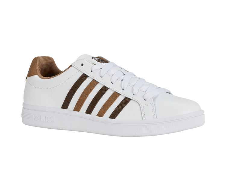 07011-919-M | COURT TIEBREAK | WHITE/TOASTED COCONUT/CHOCOLATE BROWN