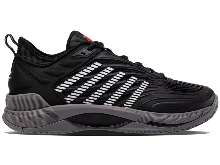 09071-038-M | HYPERCOURT SUPREME 2 | BLACK/STEEL GRAY/FIREY RED