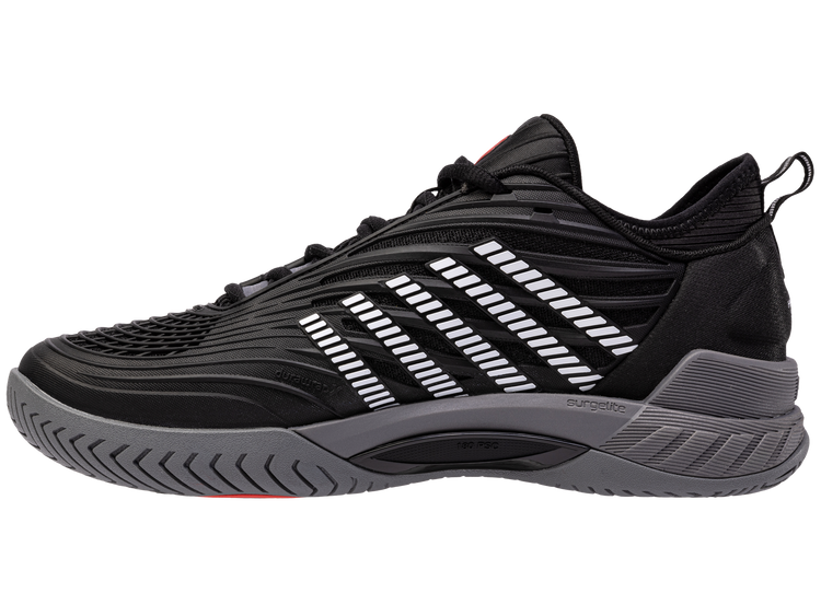 09071-038-M | HYPERCOURT SUPREME 2 | BLACK/STEEL GRAY/FIREY RED