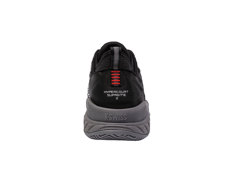 09071-038-M | HYPERCOURT SUPREME 2 | BLACK/STEEL GRAY/FIREY RED