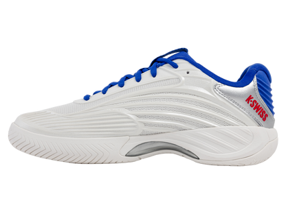 09629-104-M | HYPERCOURT EXPRESS 3 60TH | WIMBLEDON WHITE/DAZZLING BLUE/SILVER/MARS RED