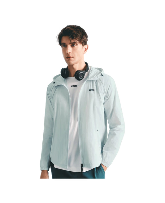 1011556-077 | HOODED JACKET 'TENNIS CLUB' | GREY