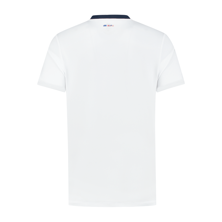 104219-109 | HERITAGE SPORT LOGO TEE | WHITE / NAVY