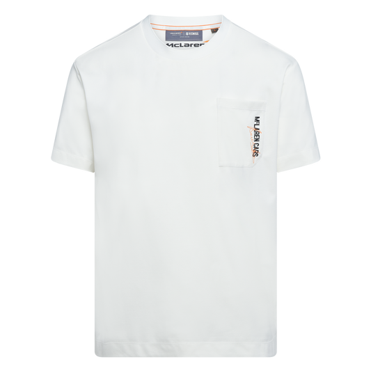 109355-156 | MCLAREN F1 TEAM CARS POCKET TEE | WHITE