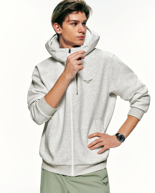 1713349-099 | K- SWISS X ANDREY RUBLEV UNISEX KUBE HOODED JACKET | GREY