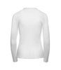 196052-100 | PLEATED L/S CREW | WHITE