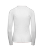196052-100 | PLEATED L/S CREW | WHITE