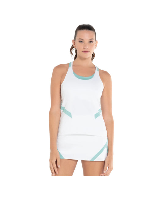 197712-159 | REFLEX TANK W/BRA | WHITE/NILE