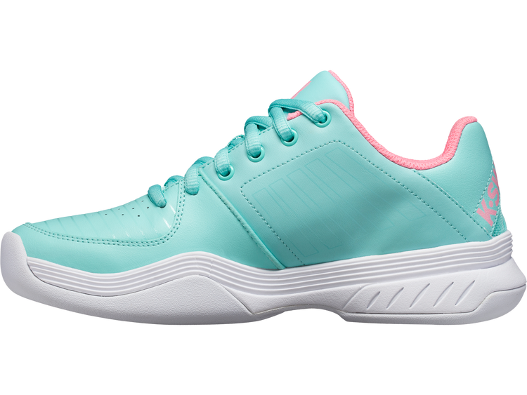 86934-437-M | COURT EXPRESS CARPET | ARUBA BLUE/SOFT NEON PINK/WHITE