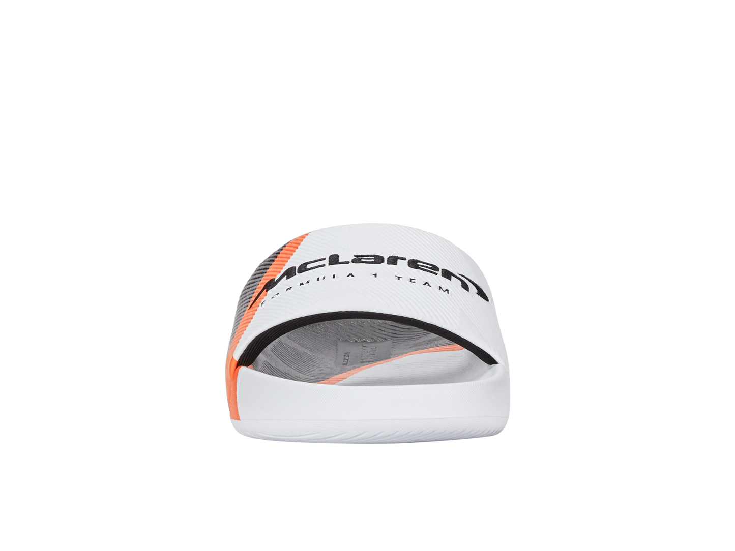 94422-196-M | SLIDE SANDAL X MCLAREN F1 TEAM | WHITE/BLACK/PAPAYA