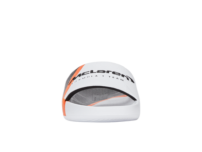 94422-196-M | SLIDE SANDAL X MCLAREN F1 TEAM | WHITE/BLACK/PAPAYA
