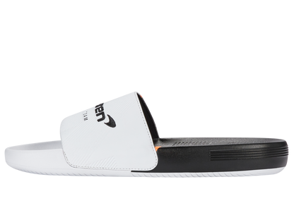 94422-196-M | SLIDE SANDAL X MCLAREN F1 TEAM | WHITE/BLACK/PAPAYA