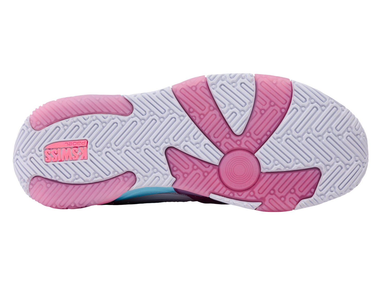 94597-146-M | K-FRAME PADEL | WHITE/SOFT NEON BLUE/NEON BUBLE GUM