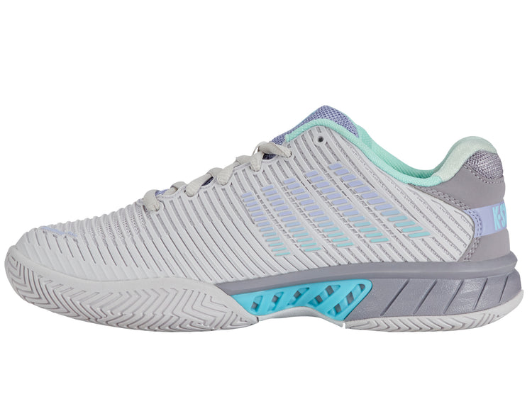 96613-020-M | HYPERCOURT EXPRESS 2 | NIMBUS CLOUD/LILAC GRAY/NEON PURPLE