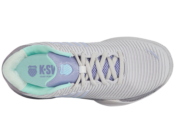 96613-020-M | HYPERCOURT EXPRESS 2 | NIMBUS CLOUD/LILAC GRAY/NEON PURPLE