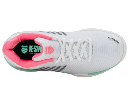 96614-178-M | HYPERCOURT EXPRESS 2 CLAY | WHITE/NEON PASTEL PINK/BLACK