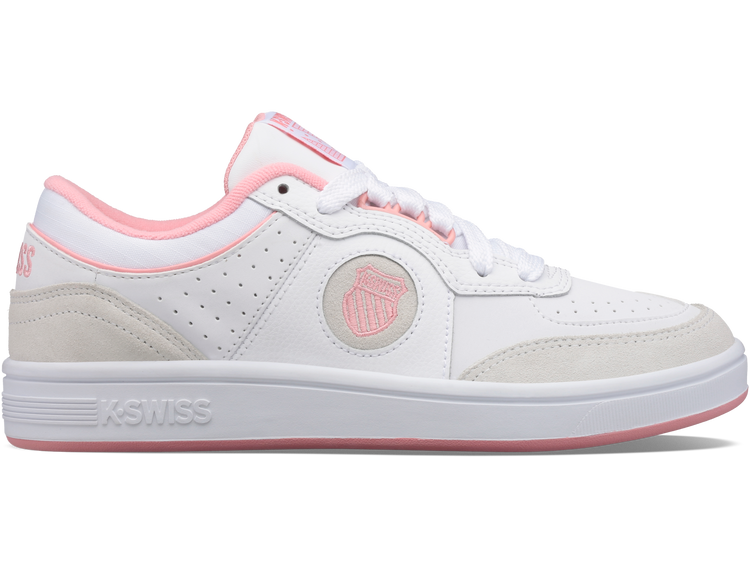 96802-973-M | WOMENS NORTH COURT | WHITE/FLAMINGO PINK
