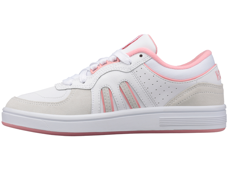 96802-973-M | WOMENS NORTH COURT | WHITE/FLAMINGO PINK