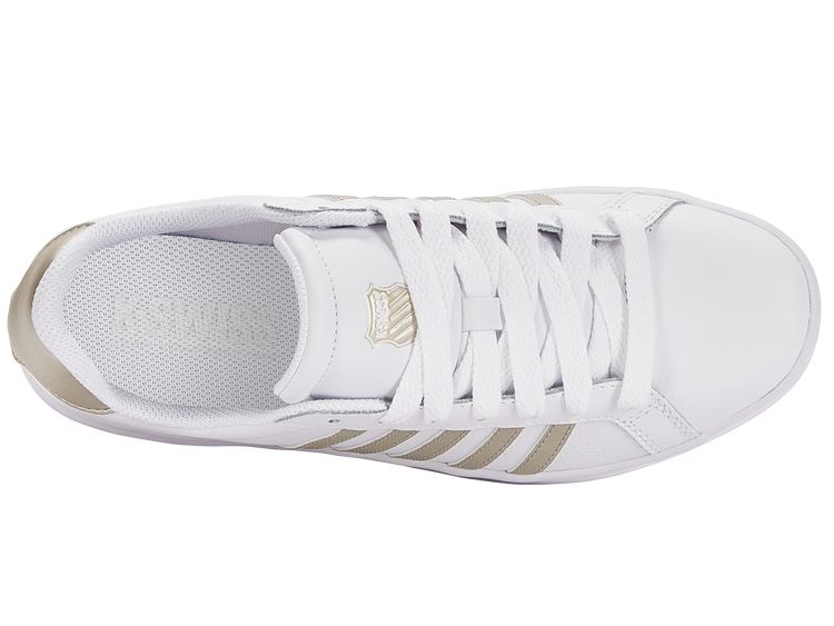 97011-183-M | COURT TIEBREAK | WHITE/CHAMPAGNE GOLD