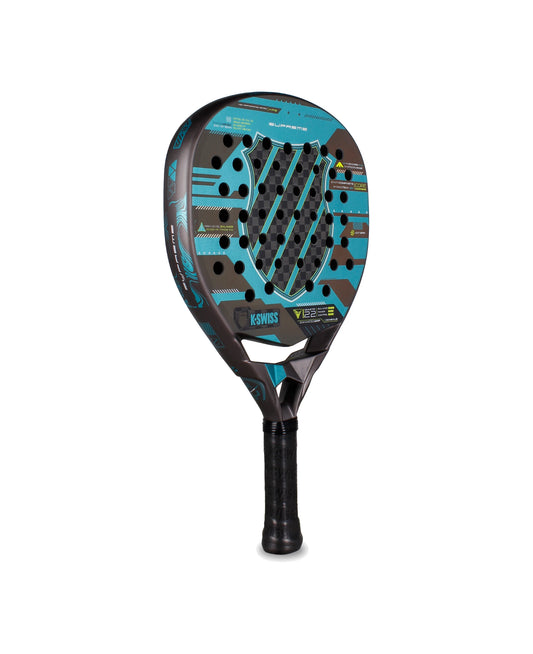 AC0258-080 | SUPREME PADEL RACKET | GREY/TURQUOISE BLUE