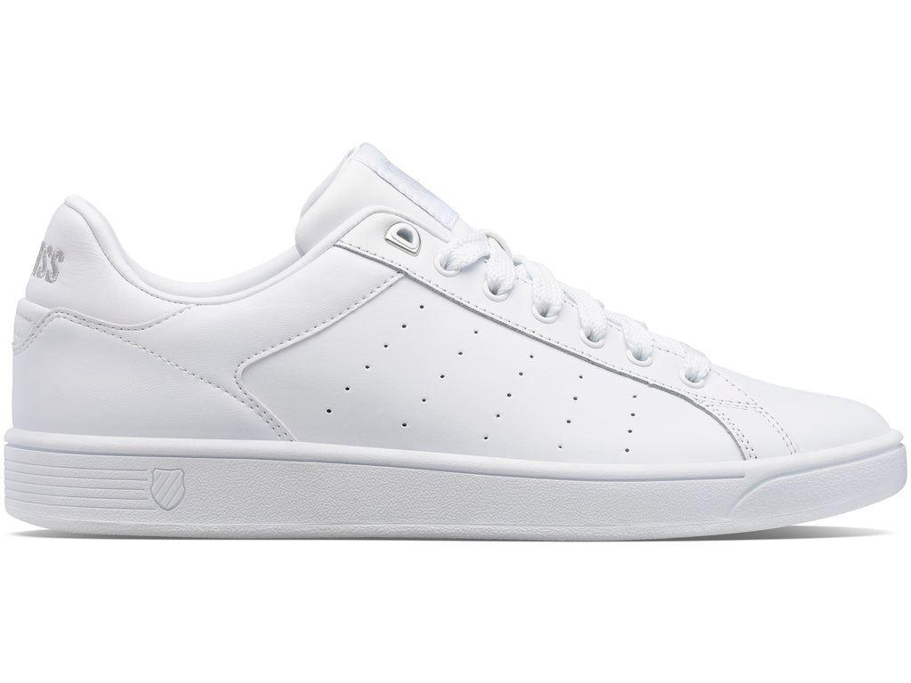95353-148-M | WOMENS CLEAN COURT CMF | WHITE/GULL GRAY/WHITE