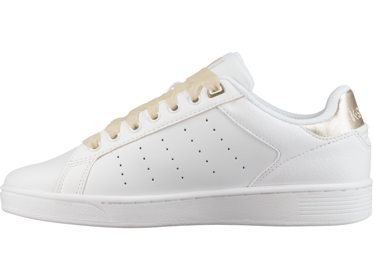 95353-198-M | WOMENS CLEAN COURT CMF | WHITE/OYSTER WHITE
